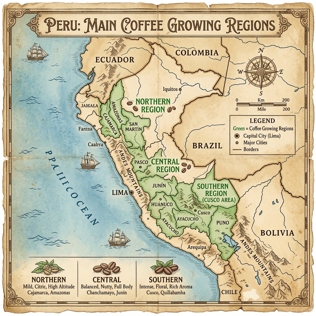 Peru Coffee Regions
